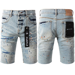 Purple Jeans Fashionable Blue Jean Shorts 5071 with a Modern Fit