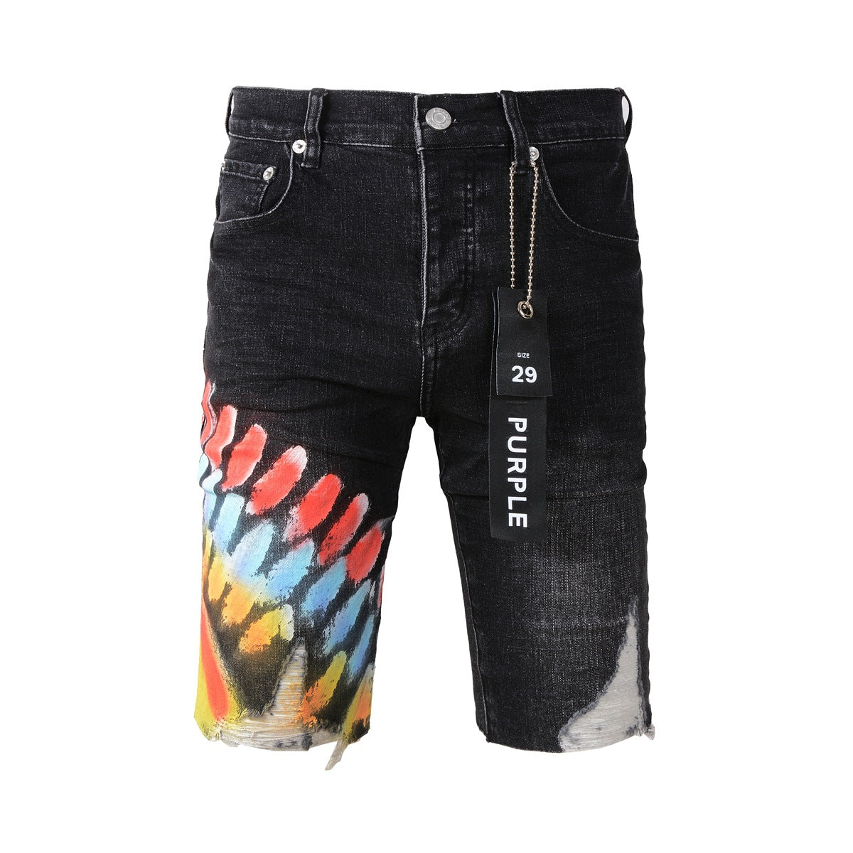Purple Jeans Black Jean Shorts 5085 with a Sleek Design for a Stylish Summer Look