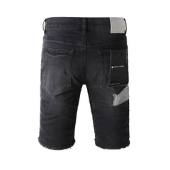 Purple Black Jean Shorts 5001 with Classic Style and Comfortable Fit