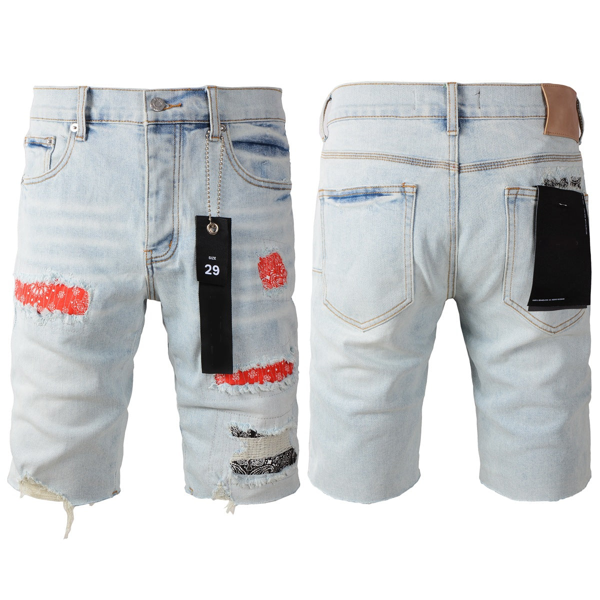 Purple Blue Jean Shorts 5065 with a Classic and Versatile Design for Any Summer Wardrobe