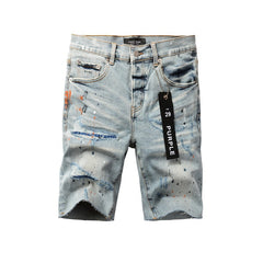 Purple Jeans Fashionable Blue Jean Shorts 5071 with a Modern Fit