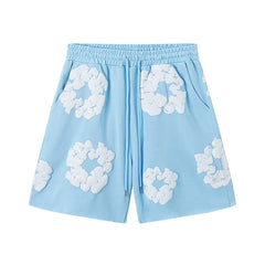 Denim Tears Stylish Kapok Shorts Light blue