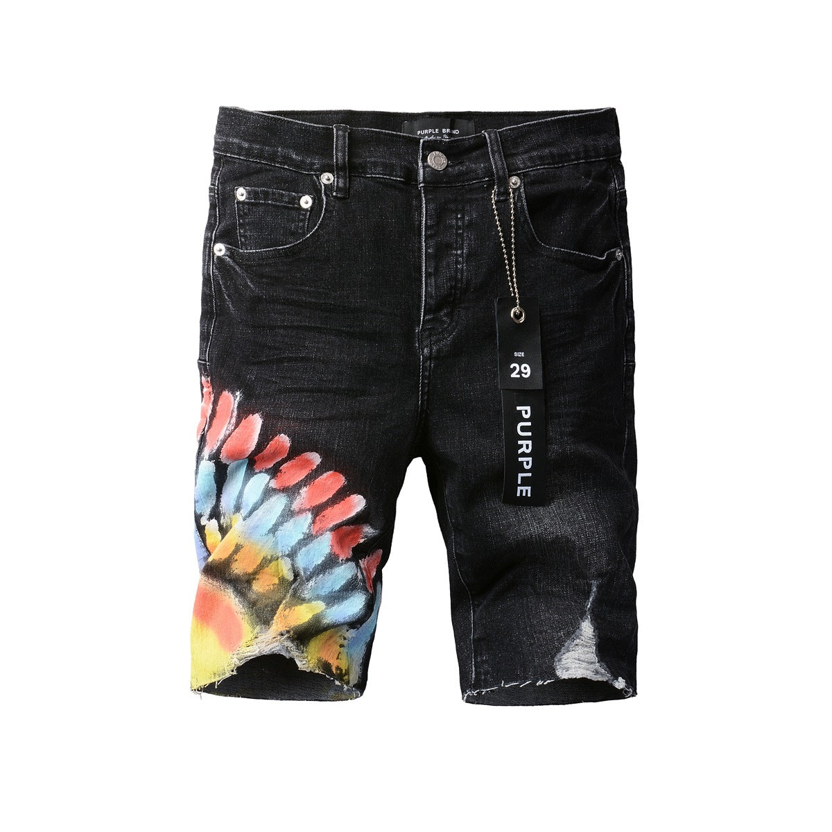 Purple Jeans Black Jean Shorts 5085 with a Sleek Design for a Stylish Summer Look