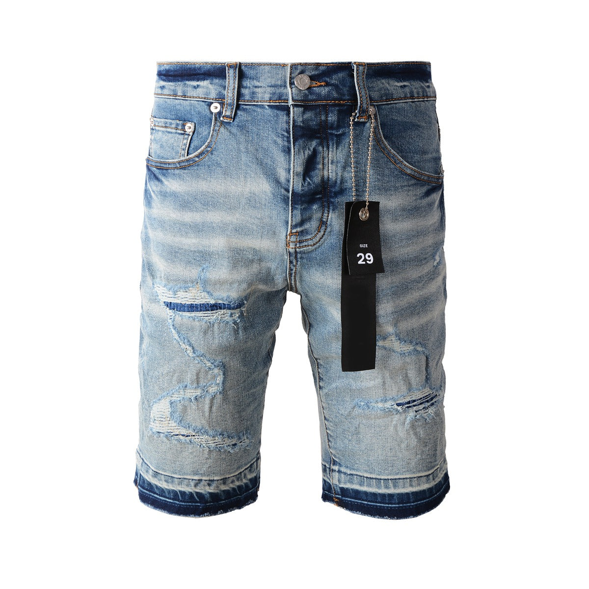 Purple Jeans Fashionable Blue Jean Shorts 5013 Featuring a Comfortable Fit and Modern Style