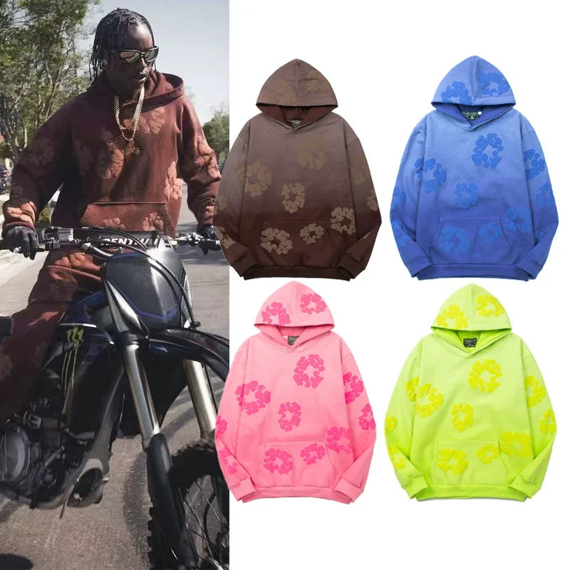 Denim Tears Vintage Fleece Hoodie Pink