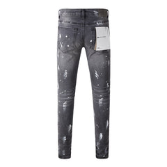 Purple High-End Quality Jeans Mens Jeans Designer Jeans Mens Black Pants Retro Street Casual Sweatpants Jogging 9039