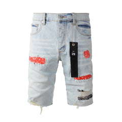 Purple Blue Jean Shorts 5065 with a Classic and Versatile Design for Any Summer Wardrobe