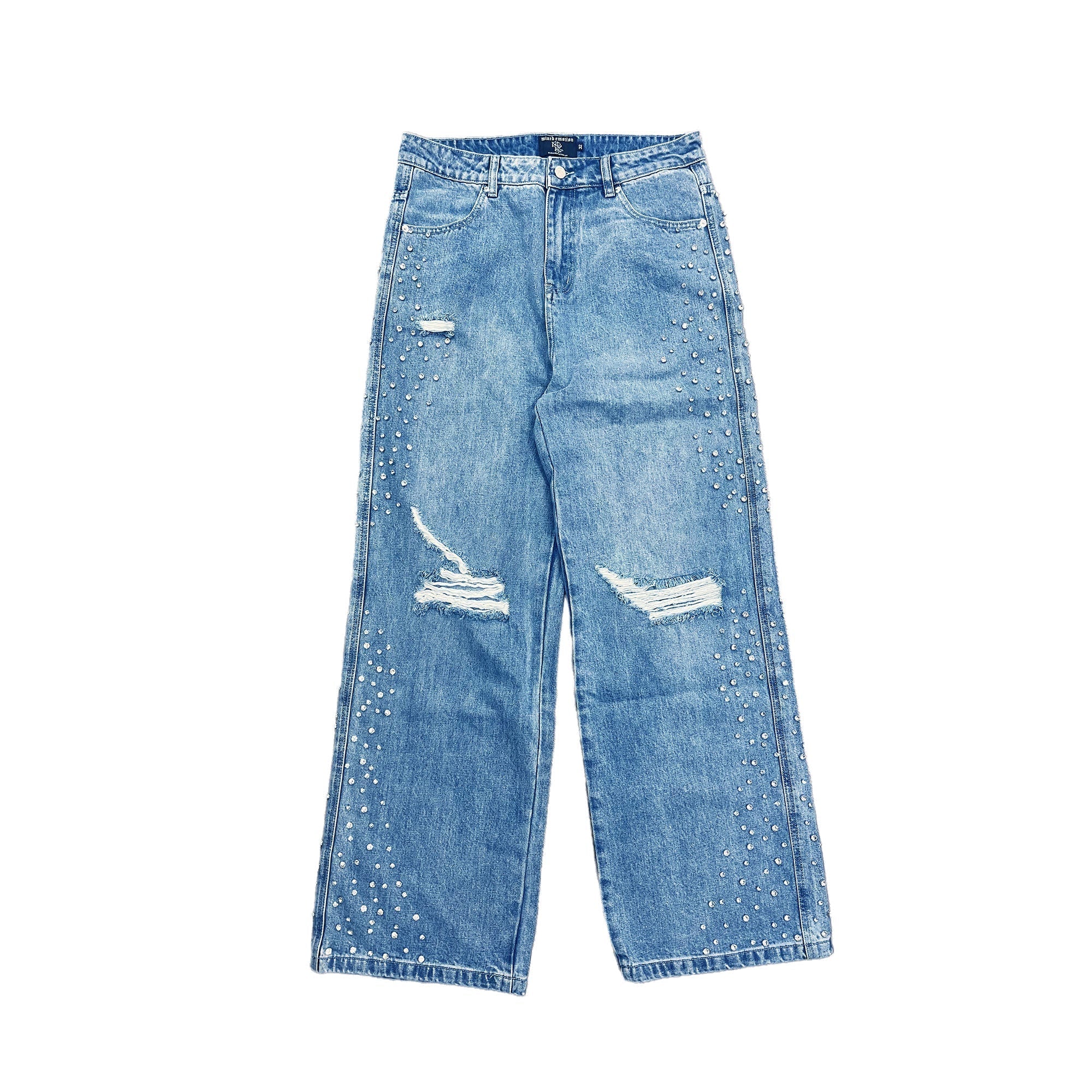 Mixed Emotions　Blue ‘Stone’ Baggy Jeans